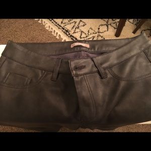 Faux leather pants from Italy